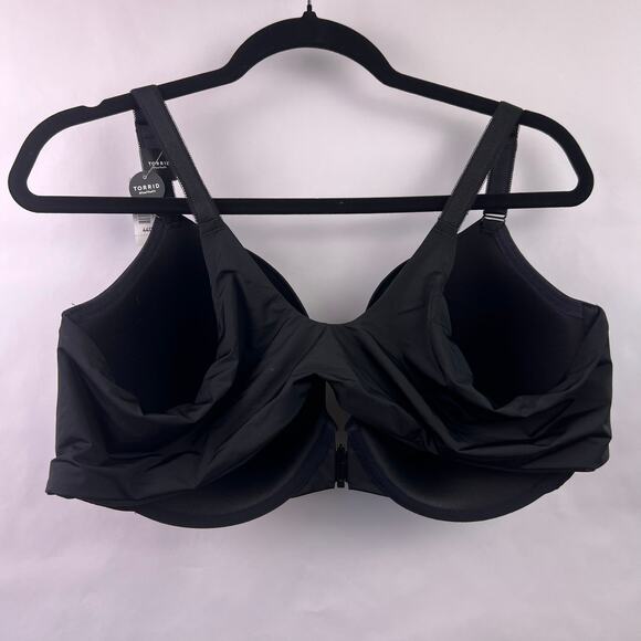 Torrid Perfect T Front-Close Boost Bra Black 44DD Smooth T-Shirt Push-Up - Picture 8 of 12